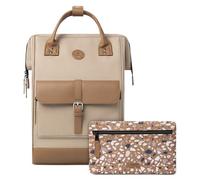 Cabaïa - Zaino Adventurer Kuala Lumpur - Mini 10L - Idrorepellente - scomparto per PC fino a 10,5″ - 2 tasche intercambiabili - Vegan certificato - Zaino da viaggio, lavoro e scuola - Marrone