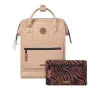 Cabaïa - Zaino Adventurer Luxor - Mini 10L - Idrorepellente - scomparto per PC fino a 10,5″ - 2 tasche intercambiabili - Vegan certificato - Zaino da viaggio, lavoro e scuola - Marrone