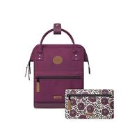 Cabaïa - Zaino Adventurer Nice - Mini 10L - Idrorepellente - scomparto per PC fino a 10,5″ - 2 tasche intercambiabili - Vegan certificato - Zaino da viaggio, lavoro e scuola - Viola