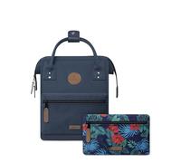 Cabaïa - Zaino Adventurer Reykjavik - Mini 10L - Idrorepellente - scomparto per PC fino a 10,5″ - 2 tasche intercambiabili - Vegan certificato - Zaino da viaggio, lavoro e scuola - Blu