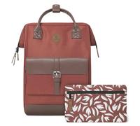 Cabaïa - Zaino Adventurer San Cristobal - Maxi 23L - Idrorepellente - scomparto per PC fino a 15″ - 2 tasche intercambiabili - Vegan certificato - Zaino da viaggio, lavoro e scuola - Rosso