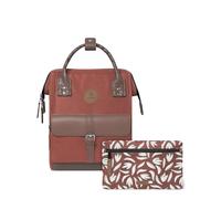 Cabaïa - Zaino Adventurer San Cristobal - Medium 18L - Idrorepellente - scomparto per PC fino a 13″ - 2 tasche intercambiabili - Vegan certificato - Zaino da viaggio, lavoro e scuola - Rosso