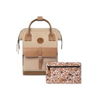 Cabaïa Zaino Impermeabile 10L - Sistema MOLLE e Design Trendy per Uomo e Donna - Nylon Resistente, Comfort Imbottito - Ideale per Viaggi, Scuola, Lavoro - Marrone