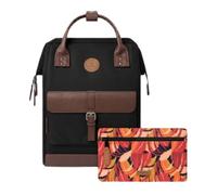 Cabaïa Zaino Impermeabile 18L - Sistema MOLLE e Design Trendy per Uomo e Donna - Nylon Resistente, Comfort Imbottito - Ideale per Viaggi, Scuola, Lavoro - Nero