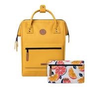 Cabaïa Zaino Impermeabile 18L - Sistema MOLLE e Design Trendy per Uomo e Donna - Nylon Resistente, Comfort Imbottito - Ideale per Viaggi, Scuola, Lavoro - Giallo, Arancione