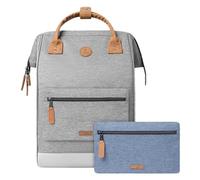 Cabaïa Zaino Impermeabile 18L - Sistema MOLLE e Design Trendy per Uomo e Donna - Nylon Resistente, Comfort Imbottito - Ideale per Viaggi, Scuola, Lavoro - Grigio
