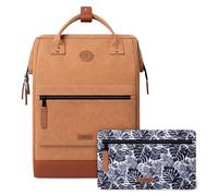 CABAIA Zaino Impermeabile 25L - Sistema MOLLE e Design Trendy per Uomo e Donna - Nylon Resistente, Comfort Imbottito - Ideale per Viaggi, Scuola, Lavoro - Marrone