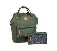 Cabaïa zaino per il tempo libero con scomparto per laptop Adventurer Essentials Backpack 18L Coromandel verde scuro