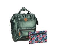 Cabaïa zaino per il tempo libero con scomparto per laptop Adventurer Iridescent Backpack 18L Lucerne verde scuro