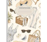 Cabana Beach Day Composition Notebook | Coastal Resort Journal | Preppy Summer Beach Aesthetic Notebook: Cute Watercolor Notebook Inspired by Cabana ... Clubs, Palm Beach Style & Summer Escapes