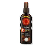 Cabana Sun Deep Tanning Dry Oil Spray Coconut Water Resistant 200ml SPF15 by Cabana Sun