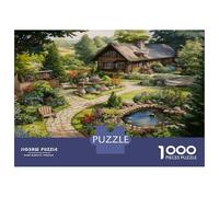 Cabane e stagni Puzzle 1000 Pezzi In Cottage stagno cartone Spesso, Un Tangram Per Enigma Per Lo Stress Relief, Ideale Per Quadro Fai Da Te, Regalo Di Compleanno Perfetto 70x50cm/1000pcs
