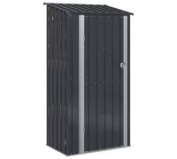 Cabanon Giardino Metallo Antracite 103 x 74 x 200 cm | Rifugio esterno robusto, stoccaggio sicuro, tetto inclinato -accumulo, design minimalista antracite, montaggio a due