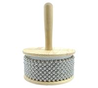 Cabasaa in legno - grande cabasaa/afuche, agitatore manuale in perle d'acciaio Shekere, strumento manuale per percussioni ritmiche musicali | Per esecuzione di esercizi per orchestra a nastro in