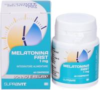 cabassi & giuriati spa Supravit Fast Melatonina 1 mg Integratore Alimentare 60 Compresse