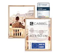 CABBEL Cornice 40x50 cm Naturale - Confezione da 2 | Cornice moderna per decorazione da parete | Perfetta per foto, poster e opere d’arte - Sostenibile ed elegante