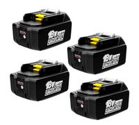 Cabeattee Batteria per Makita 18 V, 5500 mAh, 4 pezzi | BL1860B BL1860 BL1850 BL1850B BL1840B BL1840 BL1830B LXT-400 194204-5 194205-3