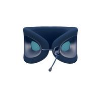Cabeau Cuscino da viaggio per voli lunghi, Evolution X, supporto in memory foam per il collo, comfort sulla marcia per aereo, treno e auto (Zaffiro)
