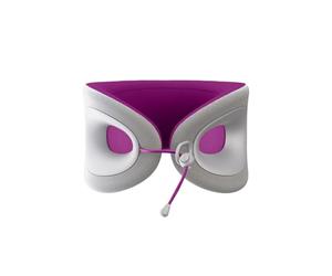 Cabeau Cuscino da viaggio per voli lunghi, Evolution X, supporto in memory foam per il collo, comfort sulla marcia per aereo, treno e auto (Ametista)