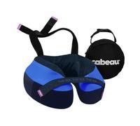 Cabeau The Neck's Evolution S3 - Cuscino cervicale con tappi per le orecchie, 25 cm, Blu scuro/Navy/Sidney, Taglia unica