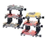 Cabeeskii Espositore 3 strati auto F1 compatibile Speed Champions 2 pz | Compatibile con modelli 76918, 76914, Kit di visualizzazione con statuetta del conducente