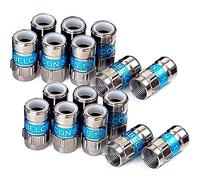 Cabelcon, connettori a compressione F-56 5.1 autoinstallanti blu RG6, 7 mm, nitinol single 16 pezzi Blu