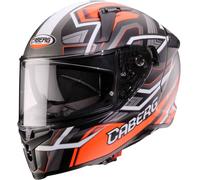 Caberg Avalon X Brama, casco integrale S female Opaco Nero/Grigio/Rosso Fluo