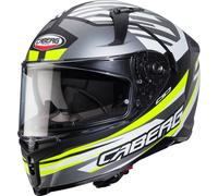 Caberg Casco integrale Avalon X Kira Opaco Grigio/Bianco/Giallo Fluo XL Uomo