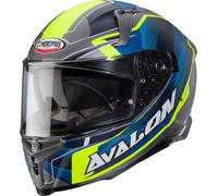Caberg Avalon X Optic, casco integrale S male Opaco Grigio/Blu/Giallo Fluo