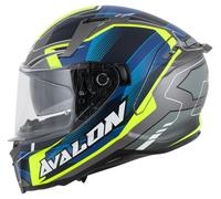 Caberg Avalon X Optic, casco integrale XS male Opaco Grigio/Blu/Giallo Fluo