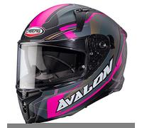 CABERG AVALON X OPTIC MATT BLACK / GREY / FUCHSIA S CASCO INTEGRALE