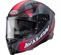 CABERG AVALON X OPTIC MATT BLACK / GREY / RED S CASCO INTEGRALE