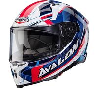 CABERG AVALON X OPTIC WHITE / BLUE / RED S CASCO INTEGRALE