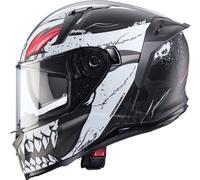 Caberg Avalon X Punk, casco integrale S male Opaco Nero/Bianco