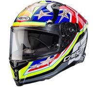 Caberg Avalon X Track, casco integrale L male Rosso/Blu/Giallo Fluo