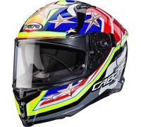 Caberg Avalon X Track Casco, rosso-blu-giallo, taglia M per maschi