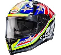 Caberg Avalon X Track Casco, rosso-blu-giallo, taglia M per maschi