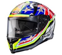 Caberg Avalon X Track Casco, rosso-blu-giallo, taglia M per maschi