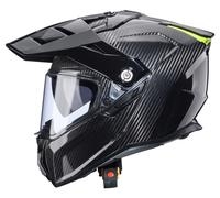 Caberg Tanami Carbon, casco avventura L female Nero/Giallo Fluo