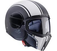 CABERG CASCO JET GHOST LEGEND MATT BLACK/WHITE XS