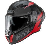 Caberg Drift Evo II Carbon Nova Casco, nero-rosso, taglia 2XL per maschi