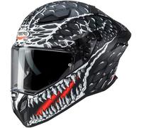 Caberg Drift Evo II Crok Casco, nero-bianco-rosso, taglia S per maschi