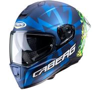 Caberg Drift Evo Storm, casco integrale XXL male Opaco Blu/Giallo Fluo/Verde Fluo