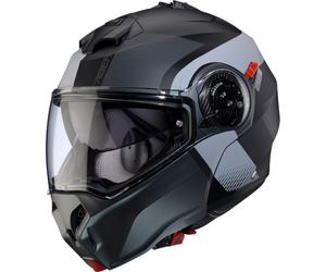 Caberg Duke Evo Indy, casco flip up M female Opaco Nero/Grigio Chiaro/Grigio