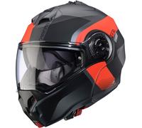 Caberg Duke Evo Indy Casco, Grigio opaco/rosso, Taglia S (55/56)