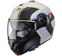 Caberg Duke Evo Indy, casco flip up XS male Opaco Nero/Beige/Grigio Chiaro