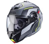 Caberg Duke Evo Move, casco ribaltabile L male Opaco Grigio/Nero/Giallo Fluo