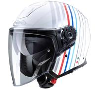 Caberg Flyon Bakari Casco Jet, bianco/rosso/blu, Taglia S (55/56)