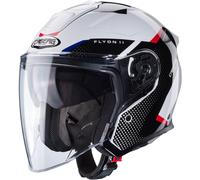 Caberg Casco Jet Flyon II Boss nero/bianco/rosso Taglia L