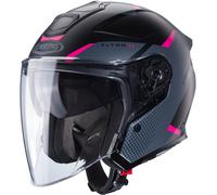 Caberg Flyon II Boss Casco Jet, nero opaco/rosa, Taglia XS (53/54)